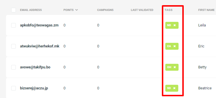 Getting started #6 - Import contacts via the CSV file - 7 - Applied and created Tags.png