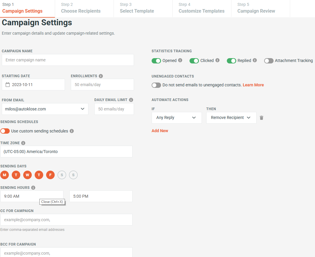 Getting started #5 - Create a Campaign - 2 - Step 1.png