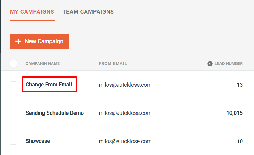 Change the From Email Address While the Campaign Is in Progress - 1 - Choose Campaign.png