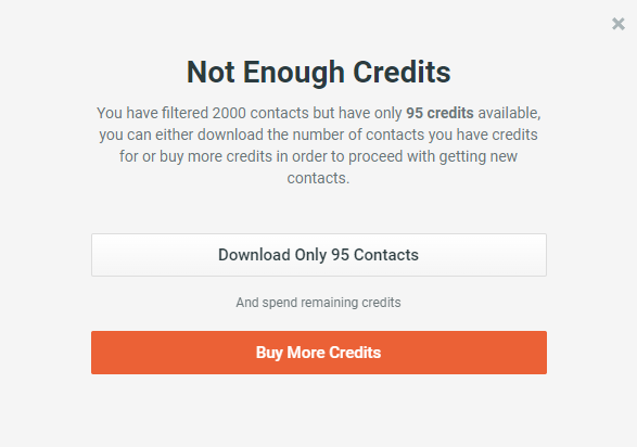 How to use already purchased Credits - 3 - Not enough credits.png