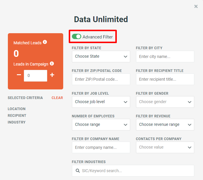 How to use already purchased Credits - 2 - Advanced dataunlimited filters.png