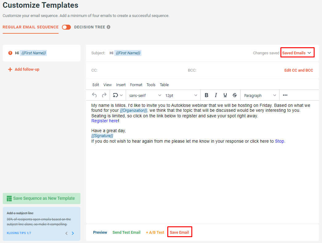 Saved Emails - 7 - Create save and use Saved emails from campaigns.png