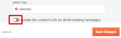 Single contact - 3 - Update Contact info into all active campaigns.png