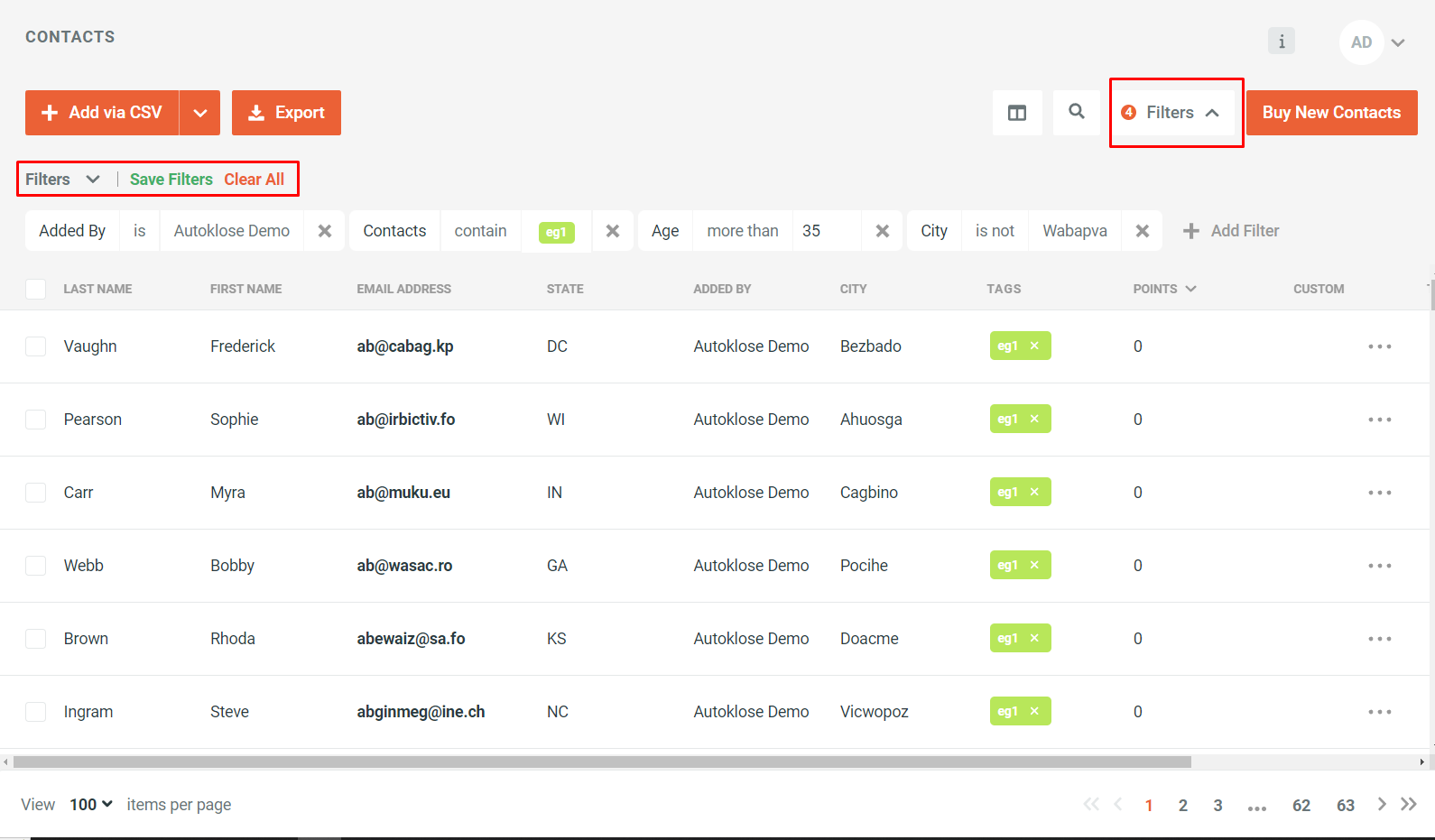 Contacts section - 13 - Filters.png