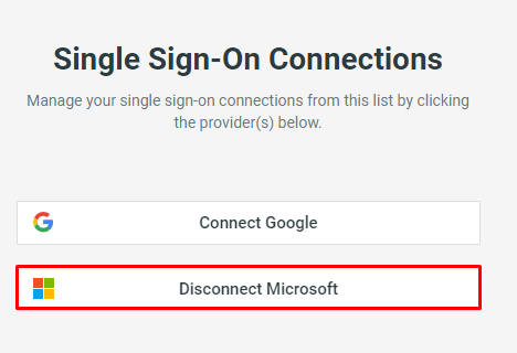 Wrong email account connected - 1 - Disconnect SSO.png