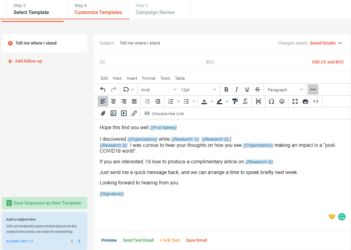 Personalize your emails with custom fields - 1 - Example.png