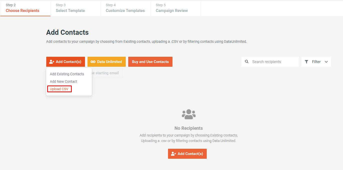 Personalize your emails with custom fields - 3 - Upload CSV.png