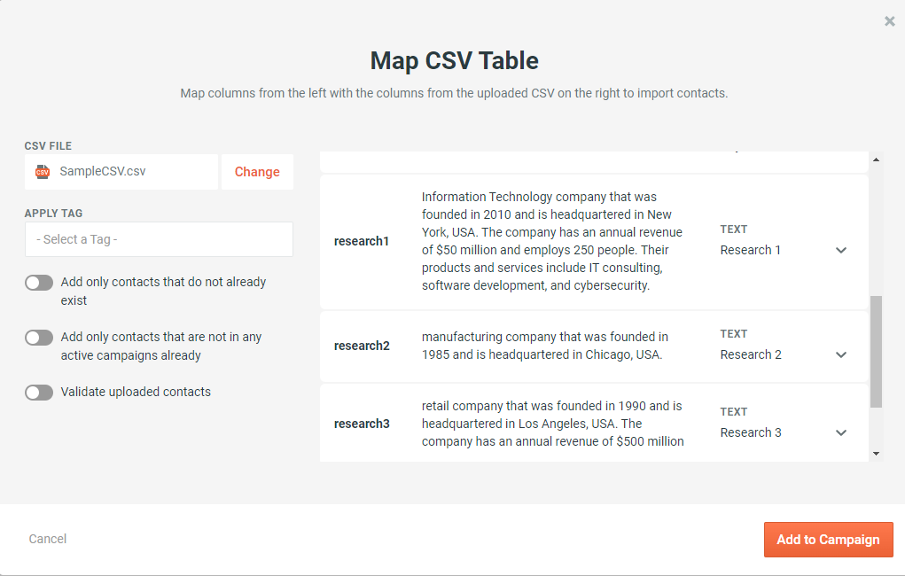 Personalize your emails with custom fields - 4 - Map the fields.png