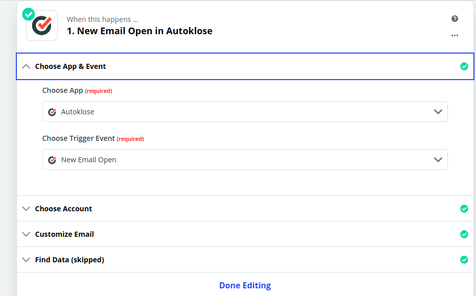 Salesforce- Zapier Integration - 4 - Choose Trigger event.png