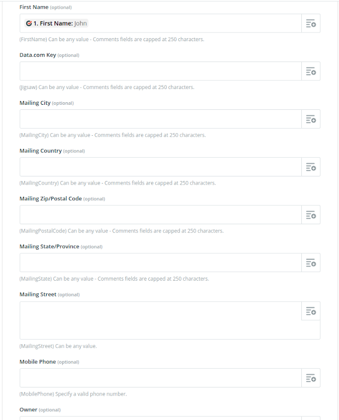 Salesforce- Zapier Integration - 10 - Customize contact 2.png