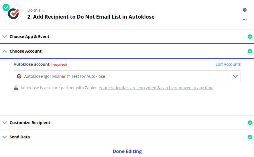 Salesforce- Zapier Integration - 19 - Choose AK account.png