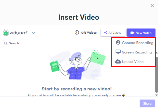 Vidyard- Drive engagement and conversions by adding personal video to your sales outreach! - 3 - Insert or record.png