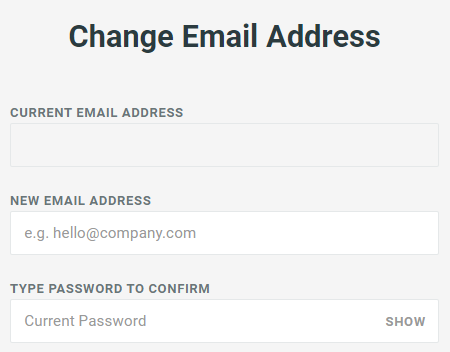 Manage your Log-in email address - 1 - Change Email Address.png