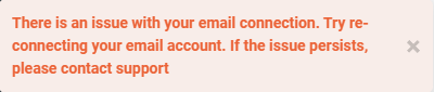 How to reconnect my email account - 1 - Connection error mesage in bottom left.png