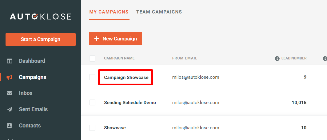 How to export a CSV file - 1- Click on campaign name.png