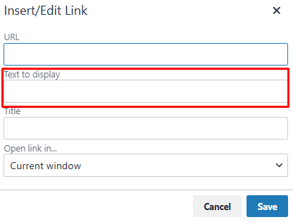 Does adding links to an email affect deliverability - 1 - Use Descriptive Text to Display.png
