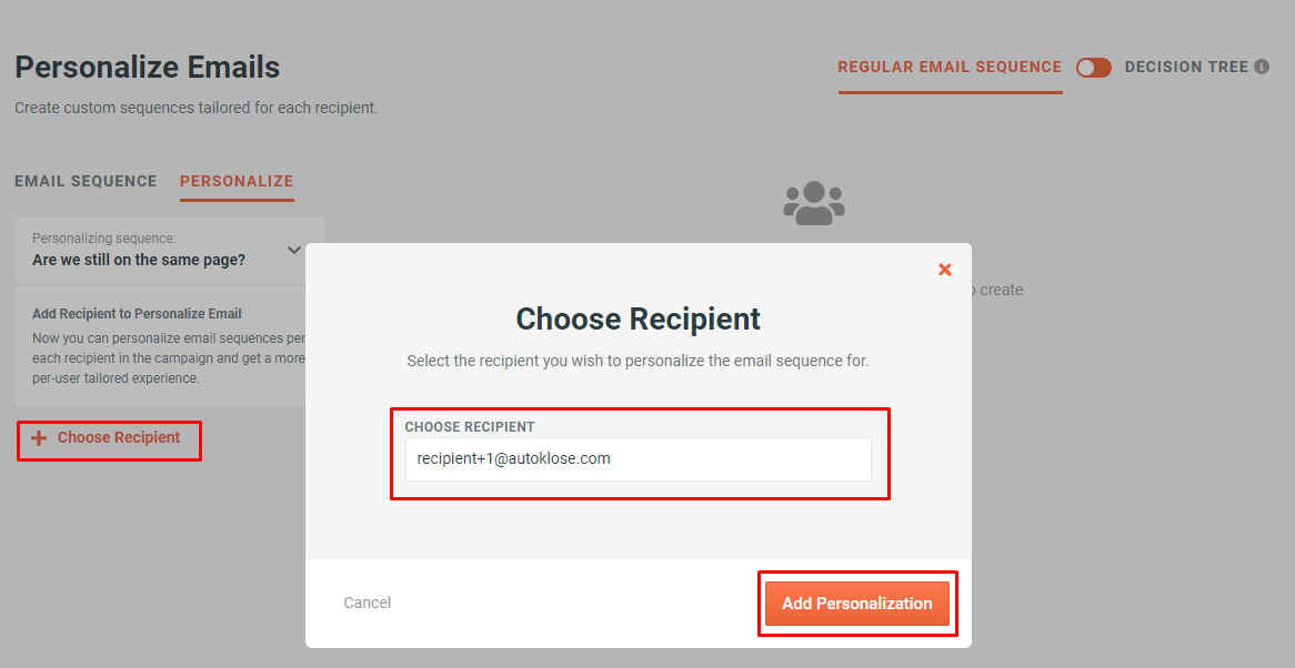 Personalize emails for campaign recipients - 2 - Choose recipient.png