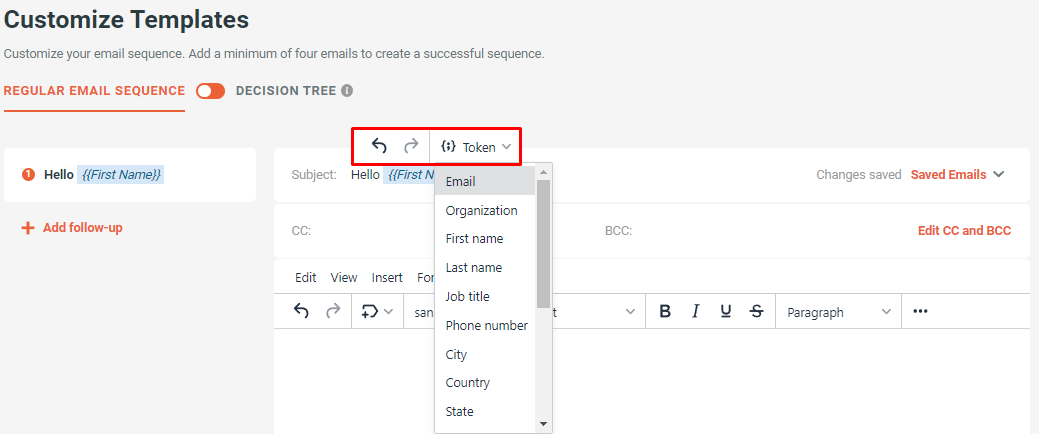 Email editor - new features and improvements - 1 - Editor options for Subject line.png