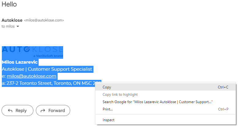 Email editor - new features and improvements - 12 - Copy Signature from Email Client.png