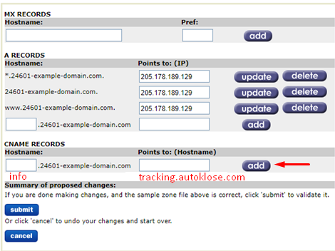 Getting started #4 - Create a custom tracking - 6 - NameSecure Add record and Save changes.png
