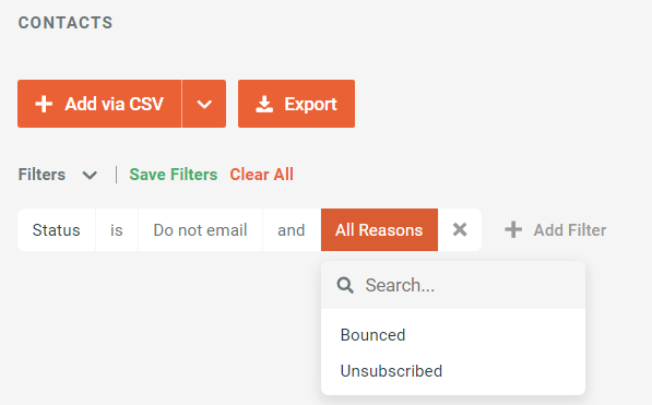 Do Not Email - 1 - Status Filter in Contacts reason.png